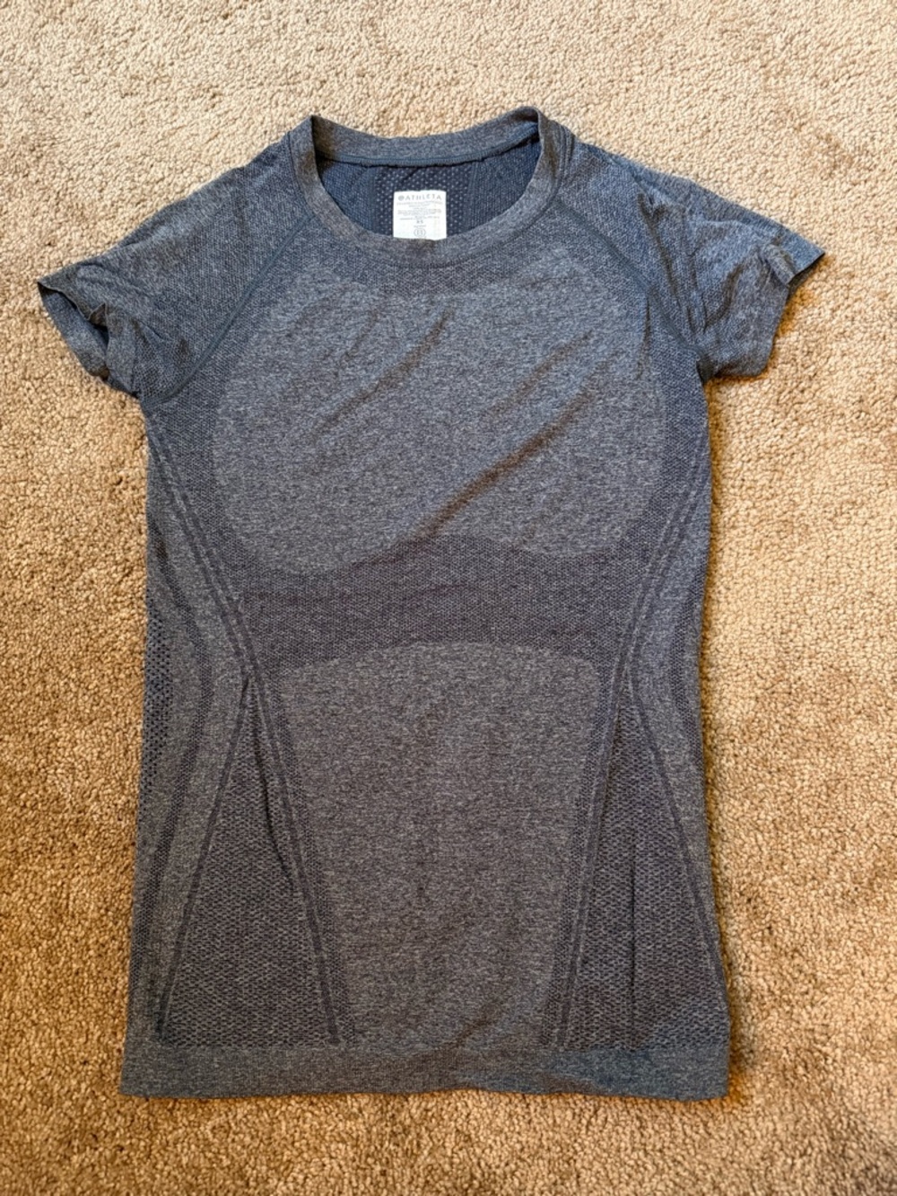 Athleta Heather Gray Short Sleeve Top